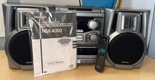AIWA NSX-A202 AM FM Stereo System 3-Disc Compact Dual Cassette Changer w/box KL