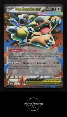 Mega Kangaskhan ex 104/132 Double Rare Mega Evolution Pokemon Near Mint