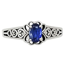 Natural Kyanite - Brazil 925 Sterling Silver Ring s.8 Jewelry R-1172