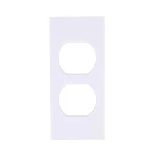 Hubbell HBLST302WA White 1-Gang Duplex Outlet PVC Rigid Custom Wallplate Cover
