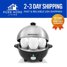 Rapid Egg Cooker EGC-508: 7 Eggs, Poacher & Omelet Maker with 16 Recipe Booklet