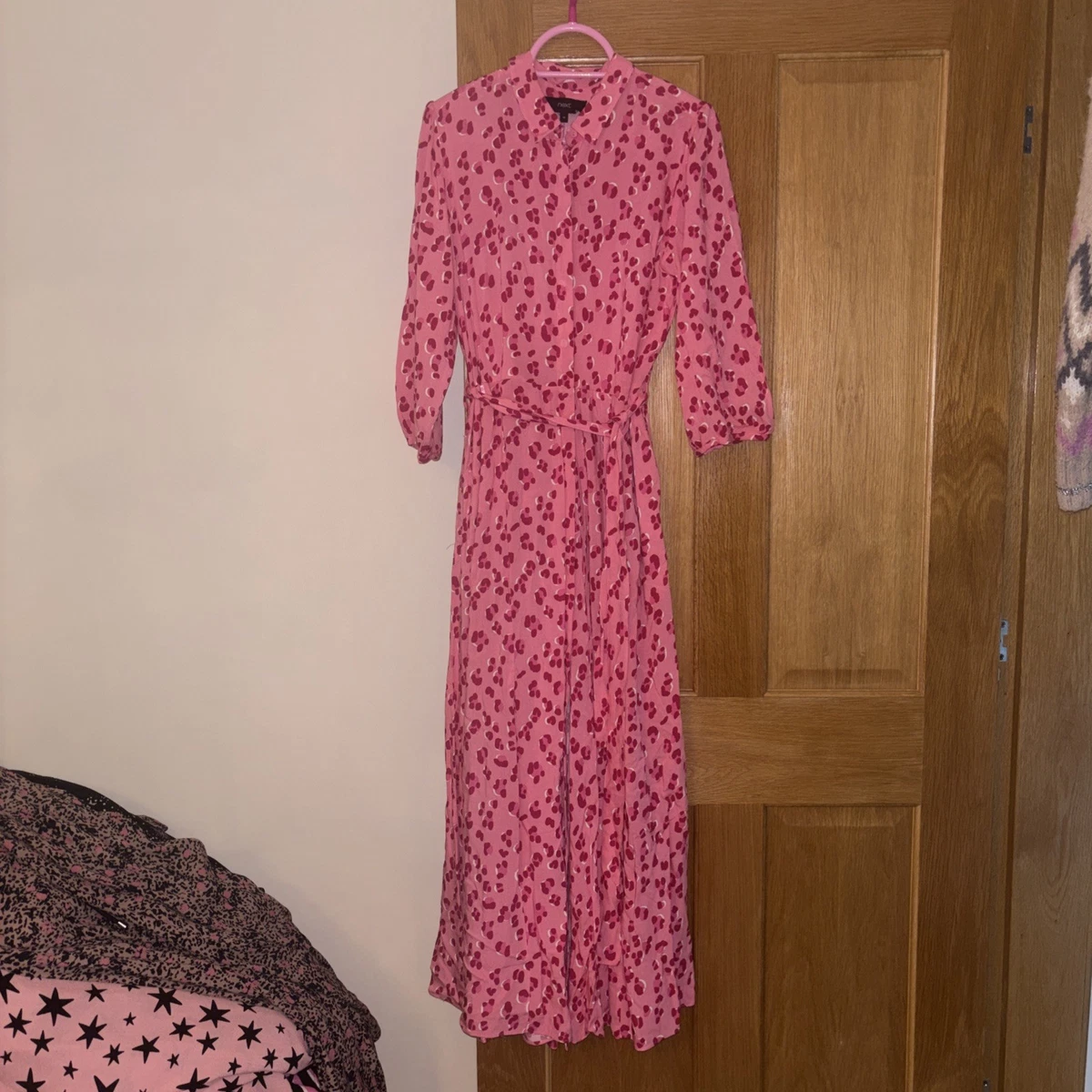 next pink animal print dress Buy Women's Dresses Sosandar Knee Length Skater Online