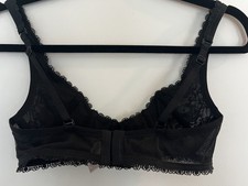 Black Lace - Corset Bra- Sparkle Detail - Size Small - Excellent