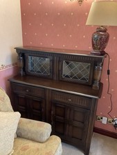 Small Dark wood Display Dresser