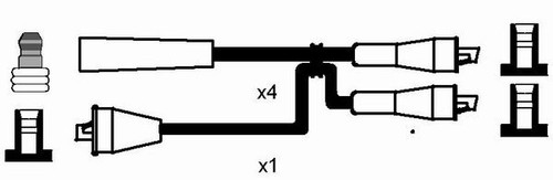 4x SPARK PLUG 97362 FOR VOLVO XC70/II XC60/SUV V60 S60 XC90 V70/III S80 3.0L - Picture 5 of 10