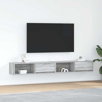 Tv-Schr?Nke 2 Stk. Grau Sonoma 100X31X25,5 Cm Holzwerkstoff