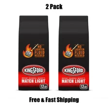 Kingsford Match Light Instant Charcoal Briquettes, 12 lbs, 2 Pack