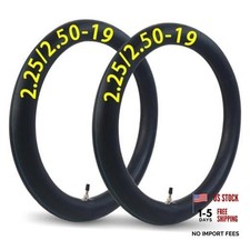 2-Pcs 2.25/2.50-19 Inner Tube 2.25-19 2.50-19 Tube 70/100-19 Dirt Bike Tube