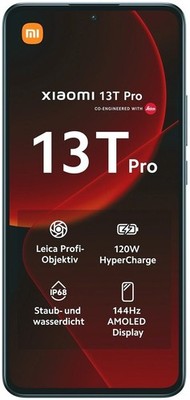 XIAOMI 13T PRO + 512 GB / 12 GB + LEICA + black  +++ NEU / OVP +++