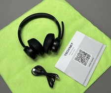 Wireless Headphones Bluetooth Headset Comfort 50Hr Call Center Skype PC Office
