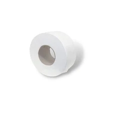 24 Rolls Jumbo Roll Tissue Economy Premium Paper 2 Ply 550 ft 3" Core White