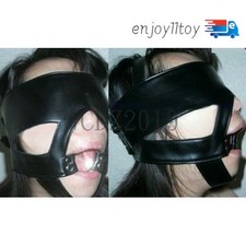 Binding Ring Oral Gags Open Mouth Blindfold Eye Mask Head Harness Restraint