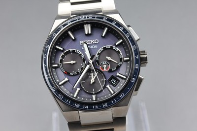 [Box, Papier] SEIKO Astron Nexter GPS Solar Date SBXC109 Navy Made in Japan Uhr