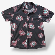 Vintage 00s Rip Curl Short Sleeve Summer Shirt Size XL Retro Surf Floral Hawaii