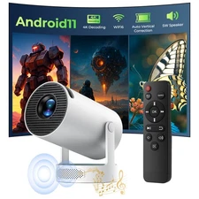 4K Mini Projector 10000 Lumen LED 1080P WiFi Bluetooth UHD Portable Home Theater