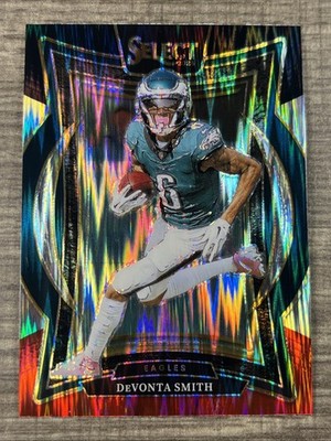 2024 Panini Select - DeVonta Smith ( Eagles ) Black & Red Shock
