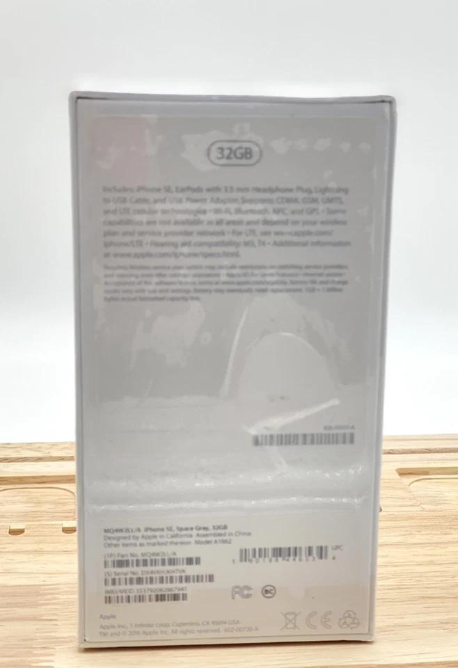 Apple iPhone SE - 32 GB - Space Gray for STRAIGHT TALK MQ4W2LL/A Sealed - Image 2 of 4