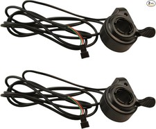 2Pcs Thumb Throttle Speed Control, 22mm 7/8inch Universal E-Bike Thumb Throttle,