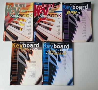 Keyboard 5x Songbooks:  Pop 1+2, Schlager, Gospels und Klassik Voggenreiter