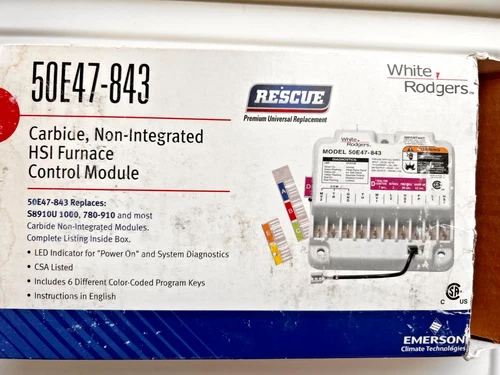White Rodgers 50E47-843 Universal HSI Ignition Furnace Control Module 