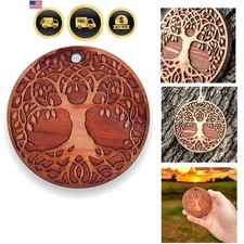 Celtic Tree of Life - Raw Cedar Ornament 3x3in