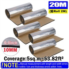 20m Sound Deadening Roll Car Van Heat Insulation 10mm Thick Closed Cell Foam UK