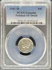 1941-D Mercury Dime XF Details PCGS (#PA40583445)