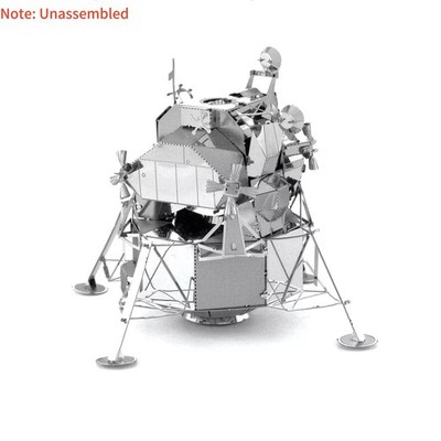 8cm New DIY Metal  USA Apollo Lunar Module 1/50th Scale DIY Model Set Toy Gift