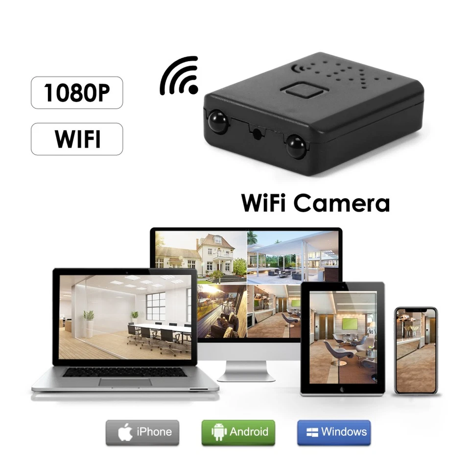 1080P HD Mini IP Kamera Wireless WLAN 4K WiFi Camera Überwachungkamera + 64GB DE - Bild 4 von 4