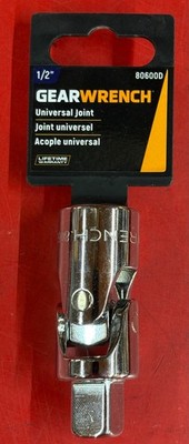 APEX TOOL GROUP GEARWRENCH 80600D UNIVERSAL JOINT 1/2'' DRIVE 80600
