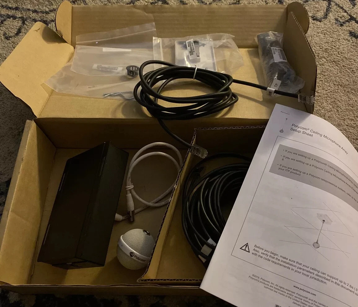 Polycom Ceiling Microphone Array White Primary | Shelly Lighting
