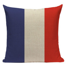 French Flag L20 Cushion Pillow Europe France Paris Eiffel Tower Versailles Euro