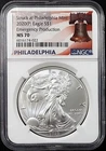 2020 (P) Silver Eagle MS 70 by NGC! Struck at the Philadelphia Mint! sku 4022