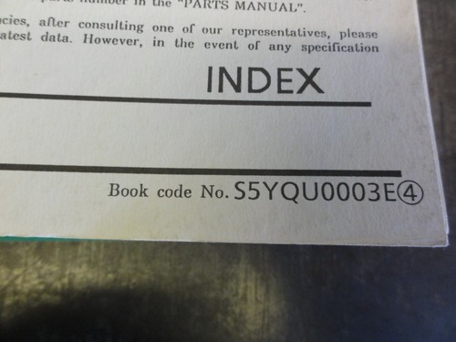 Kobelco SK100 SK120LC Excavator Repair Service Shop Manual S5YPU0003E - Picture 4 of 8