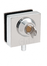 CRL 03P12 Chrome Deluxe Slip-On Showcase Lock for 1/2" Glass - Bild 2 von 5