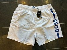 Hugo Boss Dolphin Swim Short Swim Trunks Quick Dry White Size Large