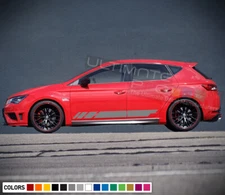 2x Stripe Sticker decal for Seat Leon 2014 2015 2016 2017 20158 2019 mirror seat
