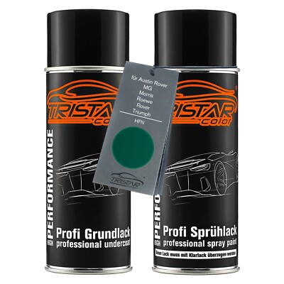 Lack Spraydosen für Austin Rover MG HFN Le Mans Green Perl Metallic Grund Basis