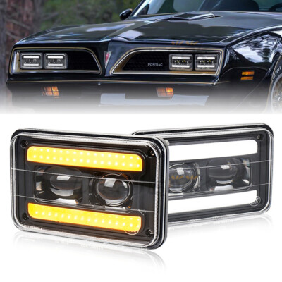4x6'' LED Scheinwerfer DRL Blinker für Chevy Subaru GL Fernlicht Abblendlicht