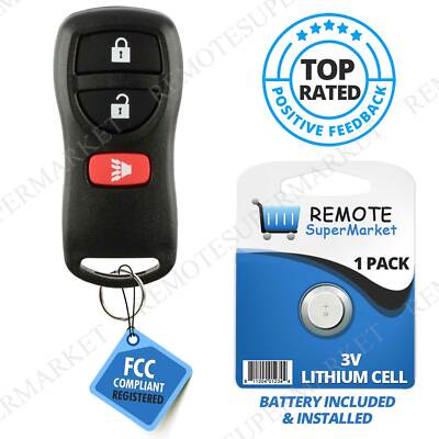 Replacement for Nissan 05-15 Armada 02-16 Frontier Remote Car Keyless Key Fob