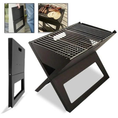 Tragbarer Grill 46x30x27 cm  Campinggrills  Camping-Grill klappbarer Rahmen