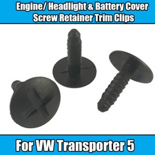 5x LT Headlight Engine Battery Grille Cover Screws Clips For VW T5 Transporter