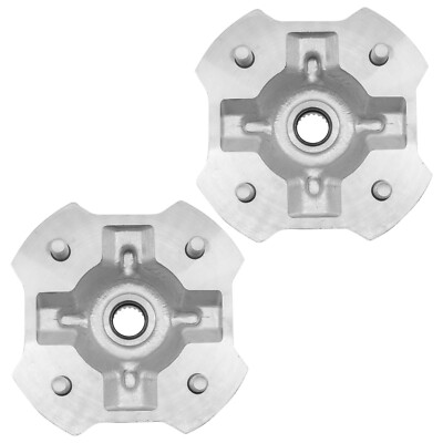 Caltric 2x Rear Wheel Hub Set For Honda Foreman Rubicon 500 TRX500FA5 4x4 DCT (2015-2019) - With Studs Installed
