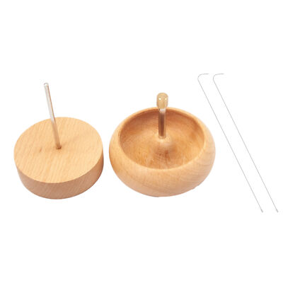 1 Set Handmade Wooden Bead Spinner Mini Wooden Bead Stringing Tool
