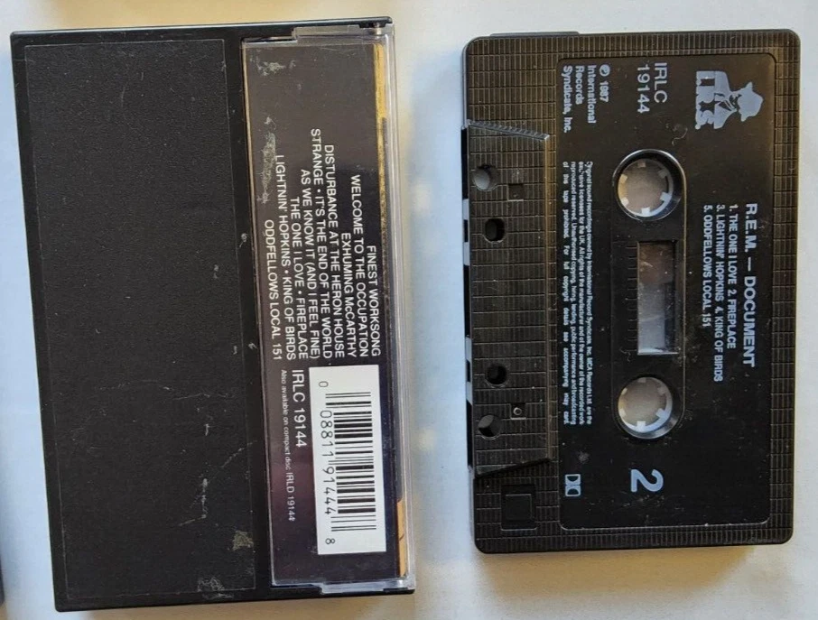 R.E.M. – Document Cassette Tape, 1987 alternative rock  - Image 2 of 4