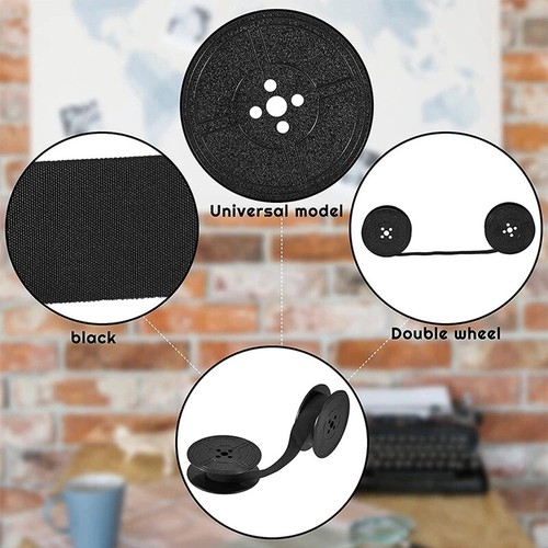Universal Black Ribbon Compatible for Typewriter Printer Core Ink Ribbon New _xi - Photo 12/14