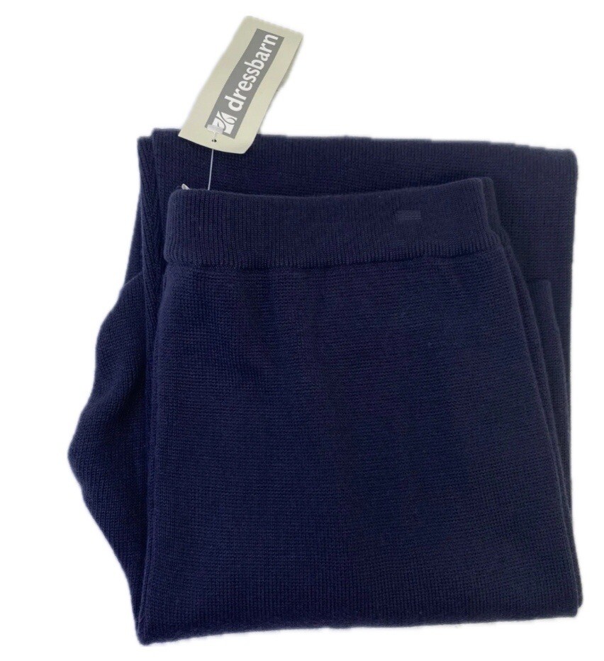 Dress Barn Sweater Pants Size Large Navy eBay