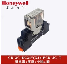 1PCS Honeywell CR-2C-DC24V (XJ) intermediate relay with light and base PCR-2C-T