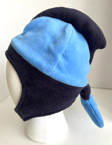 Baby Gap Two-Tone Blue Fleece Whale Hat with Chin Strap, Toddler Sm/Med - Picture 1 of 7
