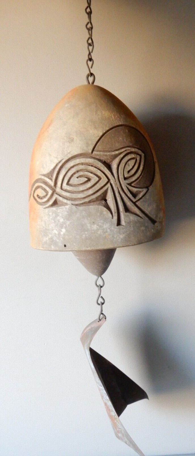 Paolo Soleri Cosanti Arcosanti 6" Ceramic Pottery Windchime Wind Bell, SIGNED